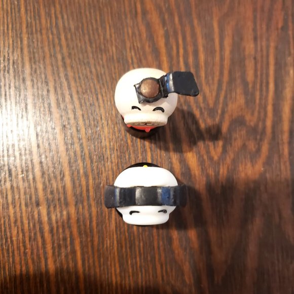 Fisher Price Little People Lucky Black Dog Yellow Red Collar Wood Rivet Ear Lot - Picture 5 of 10